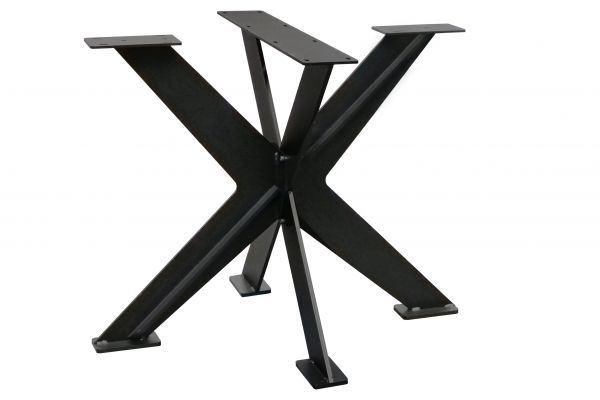 Tischgestell Rex Massiv Stahl schwarz