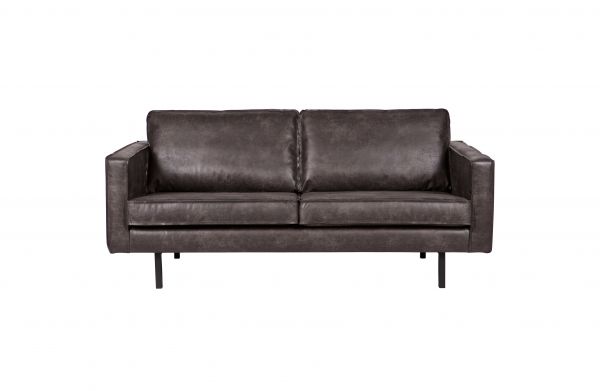 Sofa Rodeo 2,5 oder 3 Sitzer Bezug Eco Leder schwarz