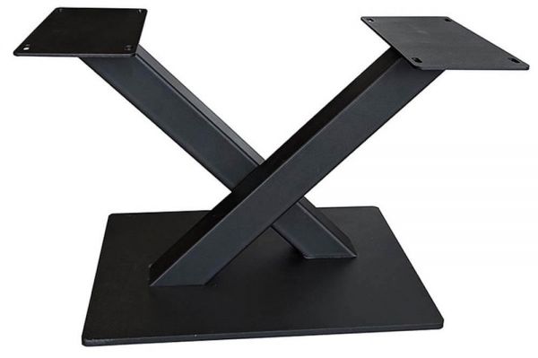Tischgestell X Bigfoot aus Stahl in schwarz 98