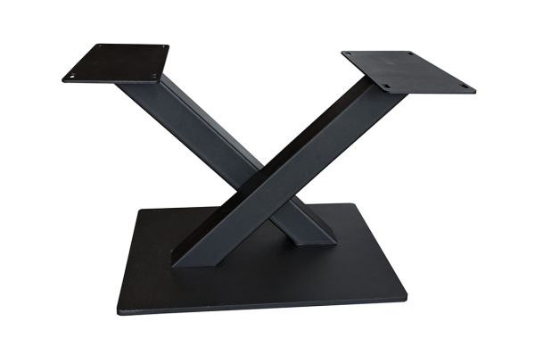 Tischgestell X Bigfoot aus Stahl in schwarz