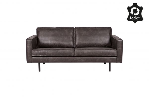 Sofa Rodeo 2,5 oder 3 Sitzer Bezug Eco Leder schwarz