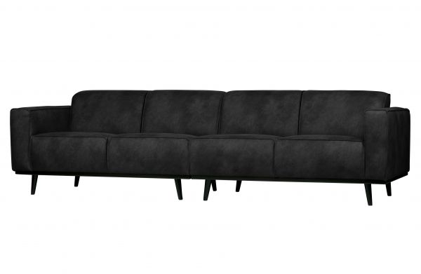 XL Sofa Statement 4-Sitzer Bezug Microfaser schwarz
