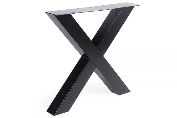Tischgestell X Regular 2er Set aus Stahl
